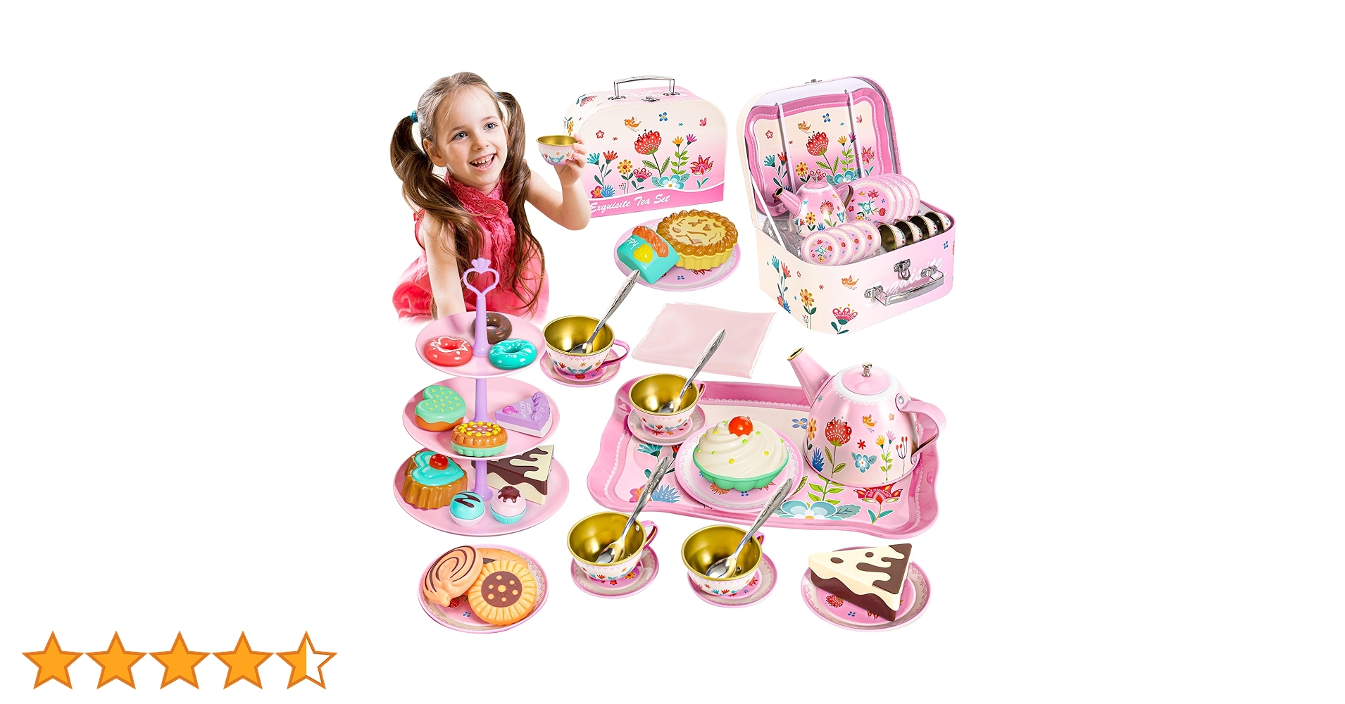 ★peach mamaページ★ Amazon.co.jp: ShyLizard ティーセット 小さな女の子向け キッズ